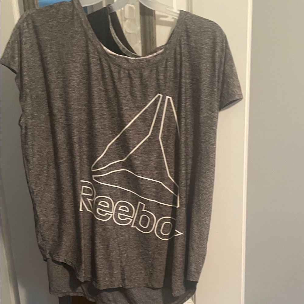 Reebok Women's Charcoal Short Sleeve Tee